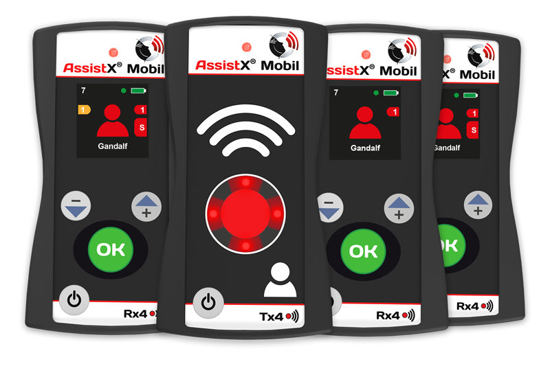 Kit AssistX Mobile (emetteur, recepteur, chargeur, station)